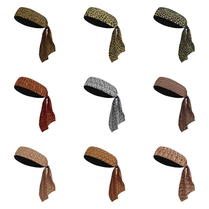 

Повязка на голову с леопардовым принтом для занятий спортом на открытом воздухе