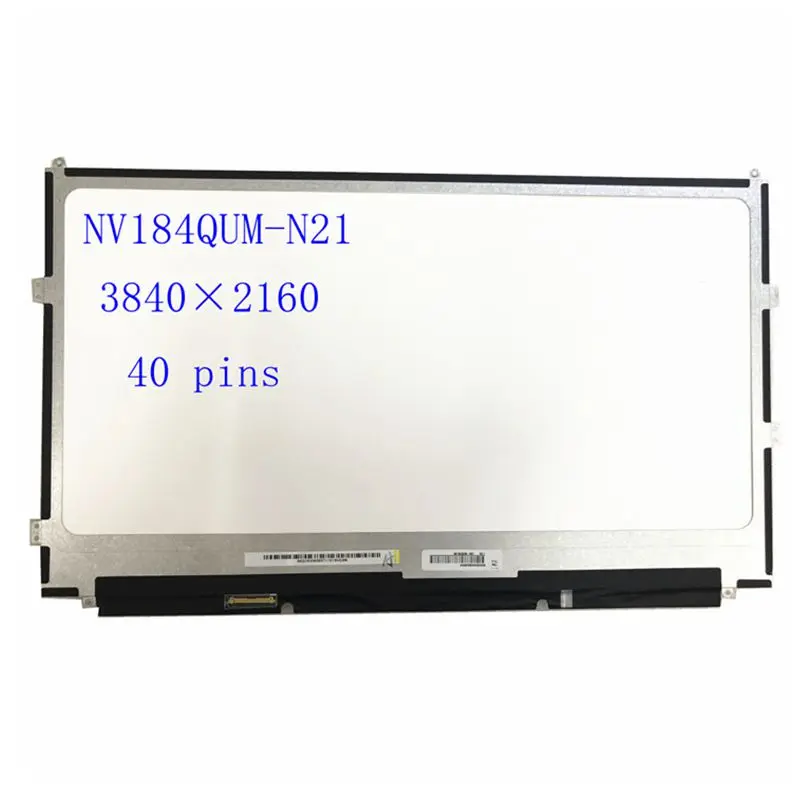 

18.4''inch UHD 4K LED LCD screen NV184QUM-N21 NV184QUM N21 IPS 100% Adobe RGB 3840*2160 EDP 40 Pins