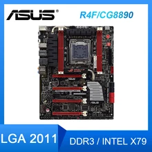 Asus REPUBLIC OF GAMERS R4F/CG8890 Desktop Motherboard  LGA 2011 DDR3 64G support Core i7 cpus Intel X79 BIOS ATX Motherboard