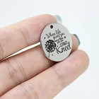 8 шт.лот-когда жизнь дает вам больше, чем вы можете стоять, Kneed диск из нержавеющей стали с лазерной гравировкой, подвеска-послание 22 мм