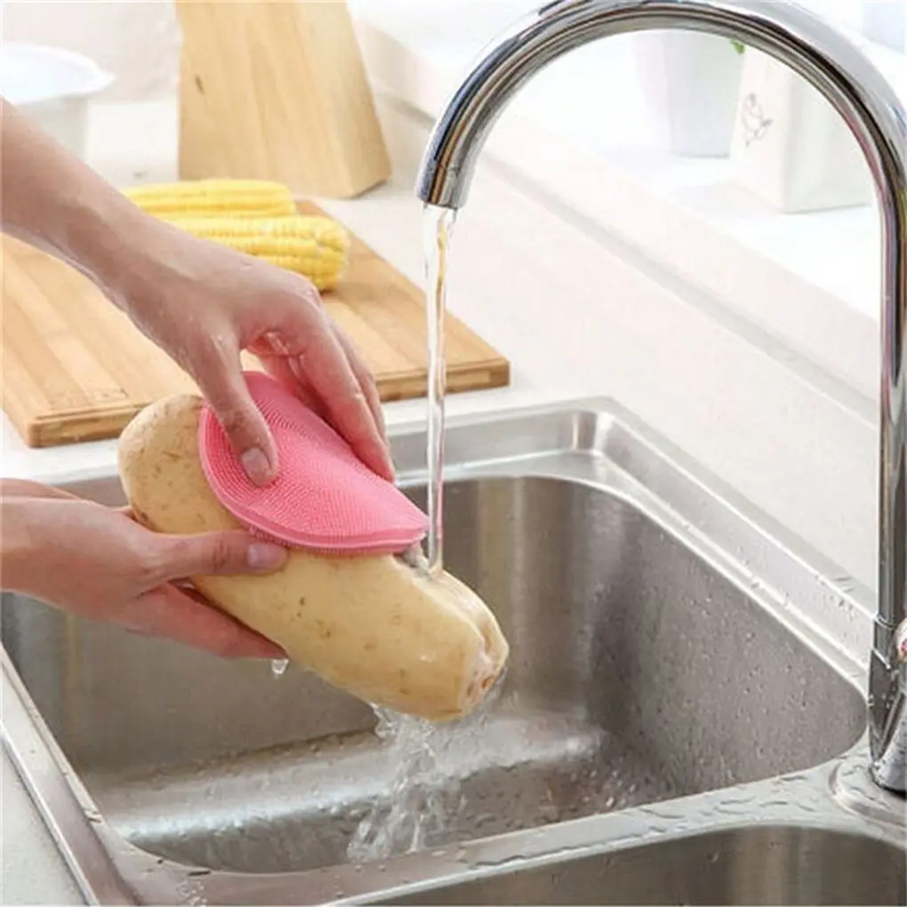 4PCS Random Color Multifunction Silicone Dish Bowl Cleaning Brush Silicone Scouring Pad silicone dish sponge Kitchen Pot Cleaner
4PCS Random Color Multifunction Silicone Dish Bowl Cleaning Brush Silicone Scouring Pad silicone dish sponge Kitchen Pot Cleaner