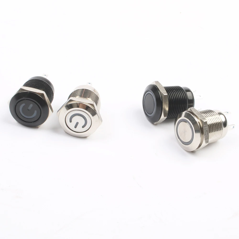 12 мм кольцевой светодиодный водонепроницаемый мгновенный металлический