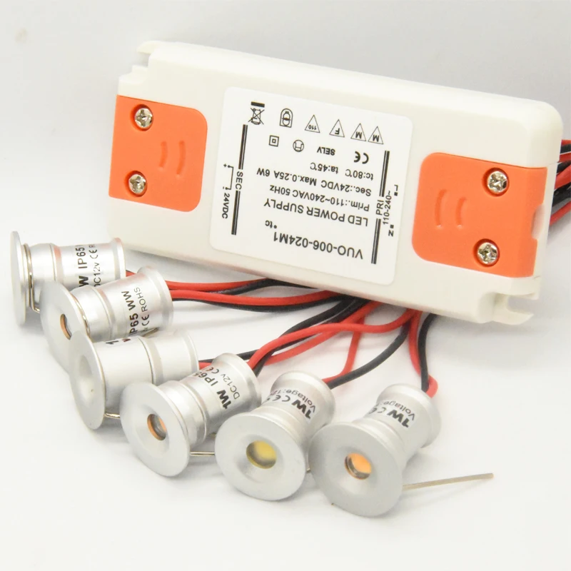 РЧ пульт дистанционного управления с регулируемой яркостью 1 ватт 12vled мини вниз