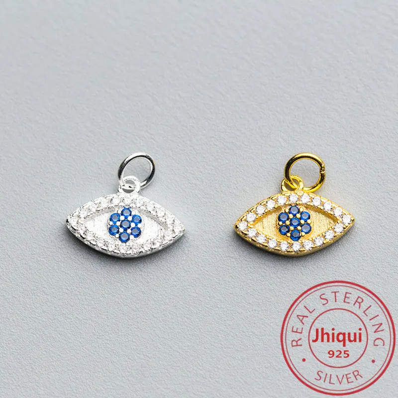 

Кулон в форме глаза из циркония, серебро 925 пробы, 1 шт.