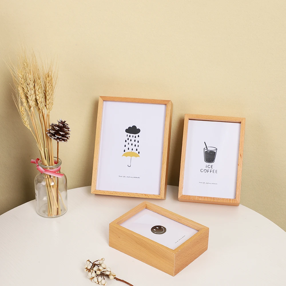 1 шт. креативная деревянная рамка для фотографий в скандинавском стиле копилка
