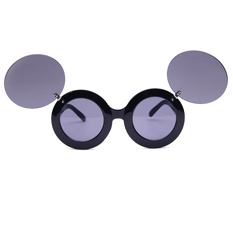 Новые женские круглые солнцезащитные очки с откидной крышкой Paparazzi оттенки Gaga