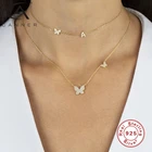 Женское ожерелье с подвеской в виде бабочки