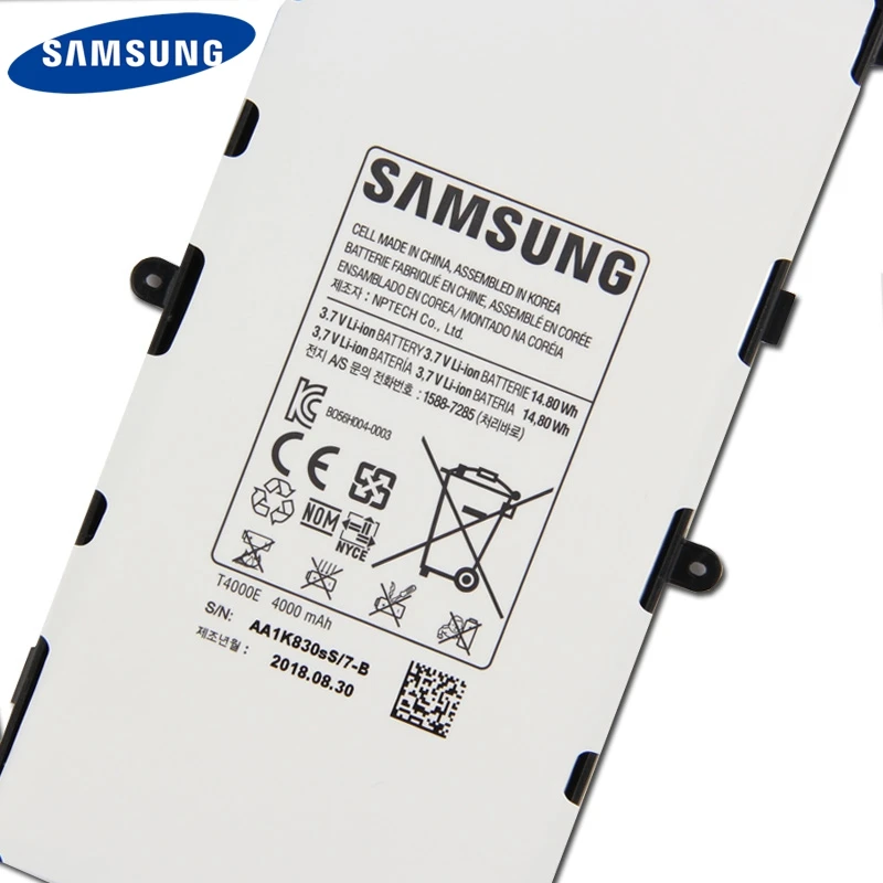 Оригинальный аккумулятор Samsung T4000E для GALAXY Tab3 7 0 T210 T211 T2105 T217a T4000C T4000U планшет