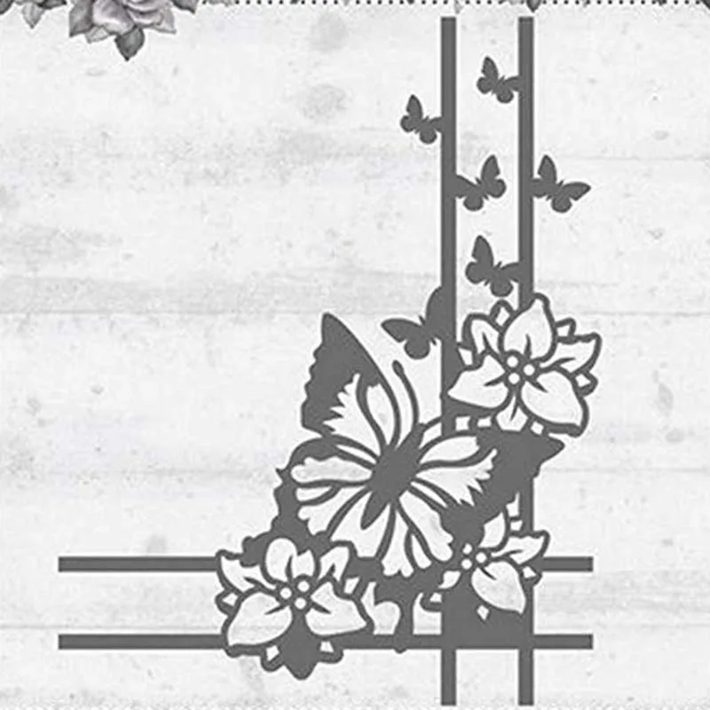 Butterfly corner lace Metal Cutting Dies Stencils Scrapbooking Album Paper Decorative Craft Embossing New 2019
