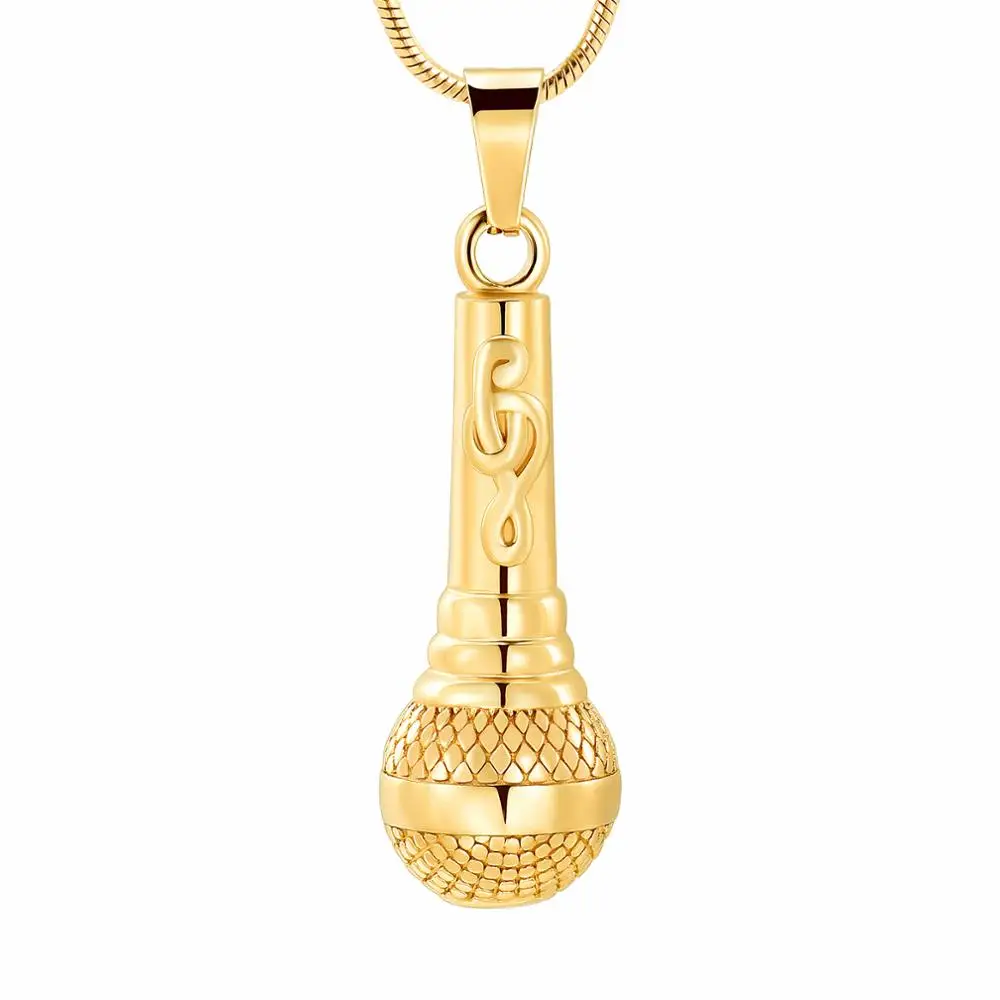 

IJD10018 Hold Microphone Cremation Jewelry Stainless Steel Fashion Memorial