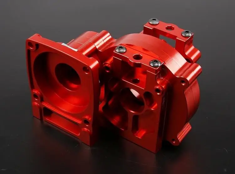 CNC точность обработки Полный металлический закрытый центральный дифференциальная коробка передач Корпус Комплект для LOSI 5IVE-T ROVAN ROFUN LT KM X2