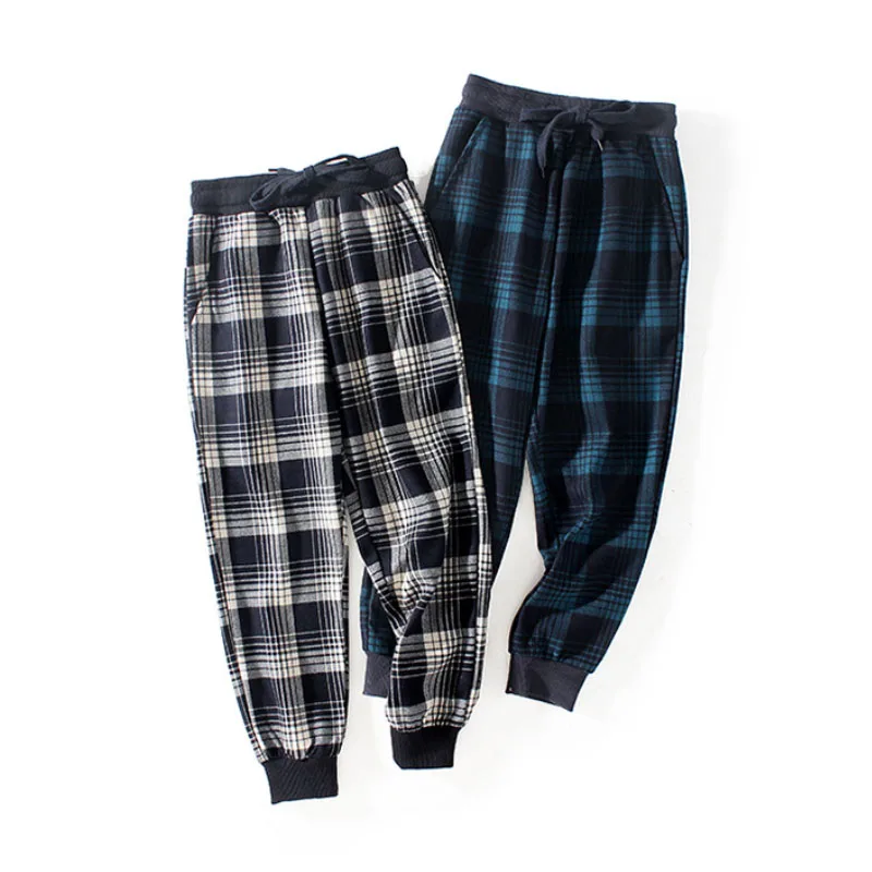 

Children's clothing sports pants boys and girls fashion wild striped plaid casual pants 5-15 years old high-quality Kids clothes