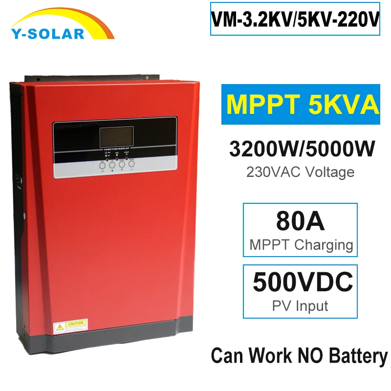 3.2KW/5 5 гибридный солнечный инвертор со слежением за максимальной точкой мощности