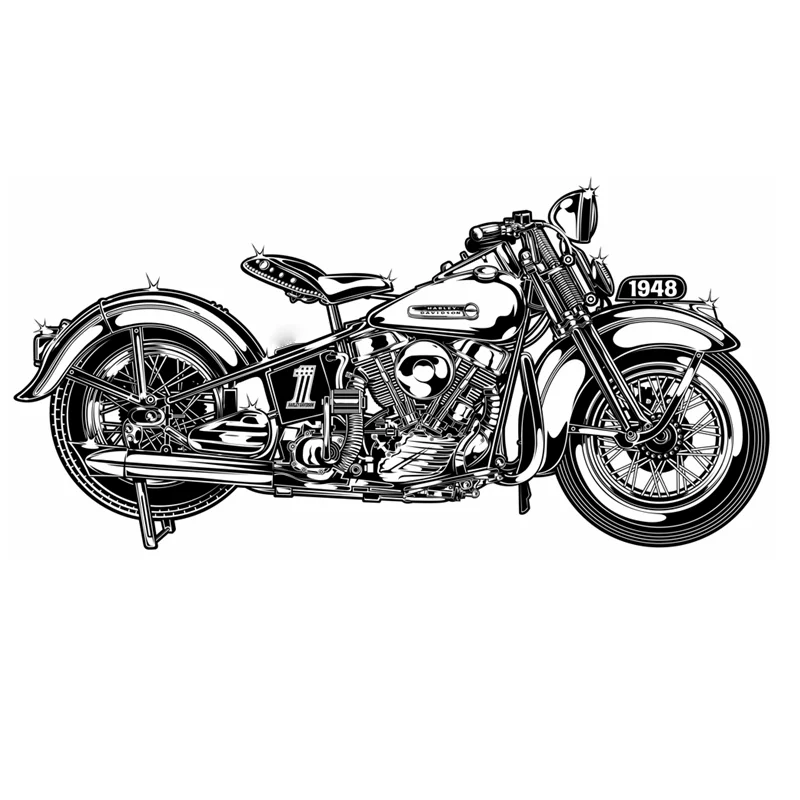 

Vintage Classical Motorcycle Sticker Vehicle Decal Posters Vinyl Wall Autobike Decor Mural Sticker Motorcycle Racing Decals