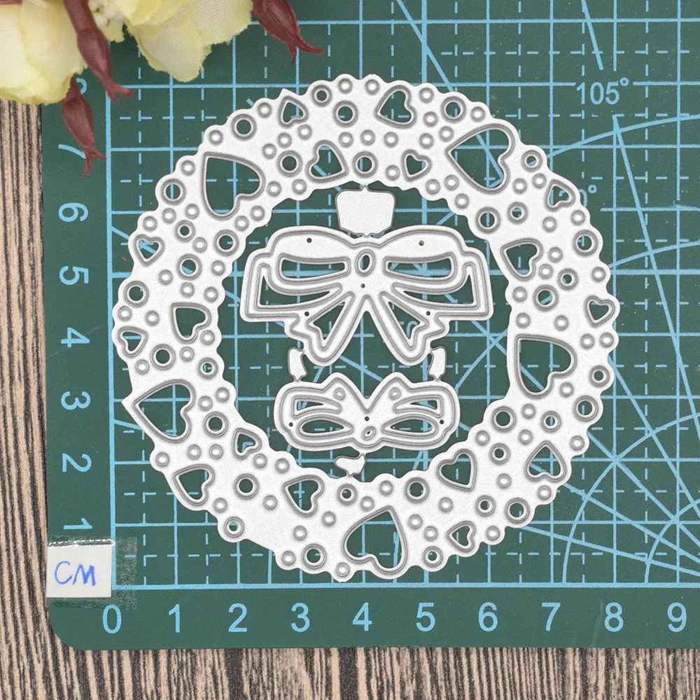 Металлические режущие штампы в форме сердца для скрапбукинга карты альбома