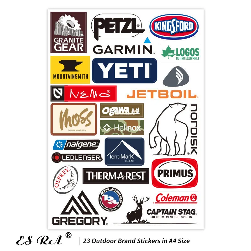Стикеры для кемпинга брендовые уличные наклейки ноутбука с логотипом