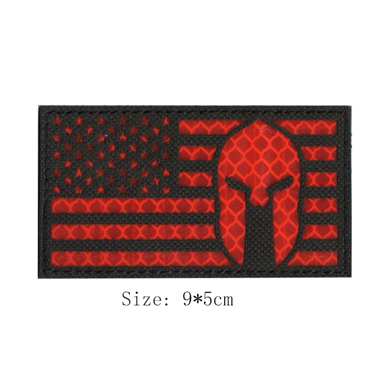 Светоотражающий флаг с испанским флагом российский Тактический моральный дух