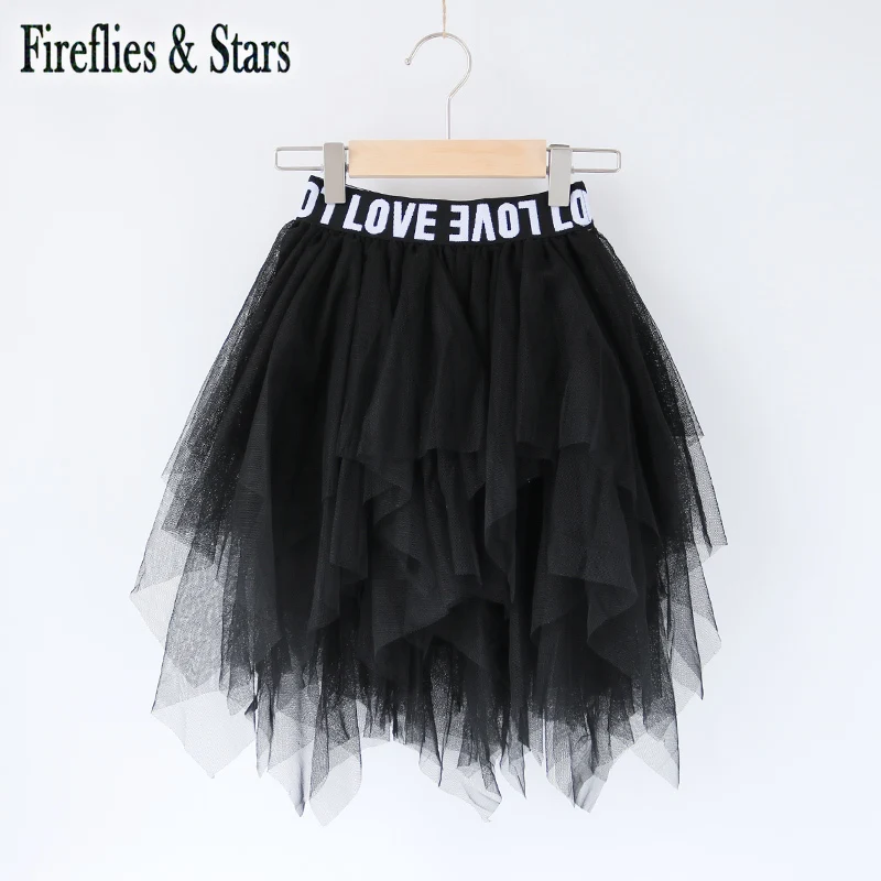 Сезон весна лето Юбка пачка для девочек Многослойная юбка малышей Детская Модная