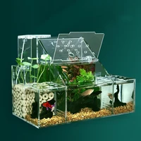 large size ecological fish tank small fish isolation box circulating water filter creative desktop acrylic aquarium
