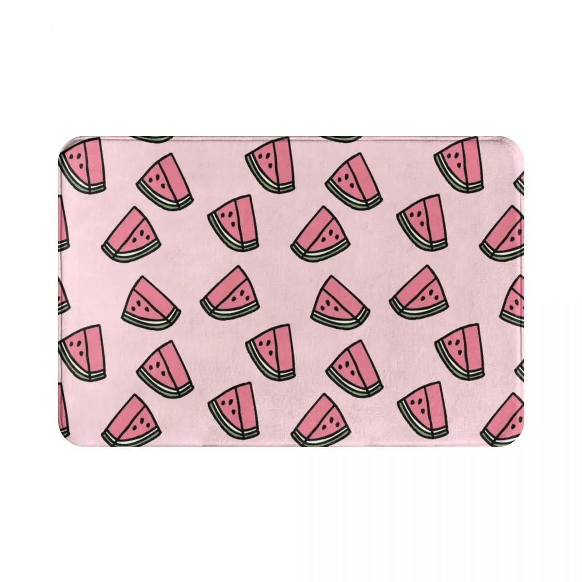 

Симпатичный полиэстеровый коврик с рисунком арбуза, коврик для ног, нескользящий моющийся коврик для коридора, кухни, спальни, балкона, туал...