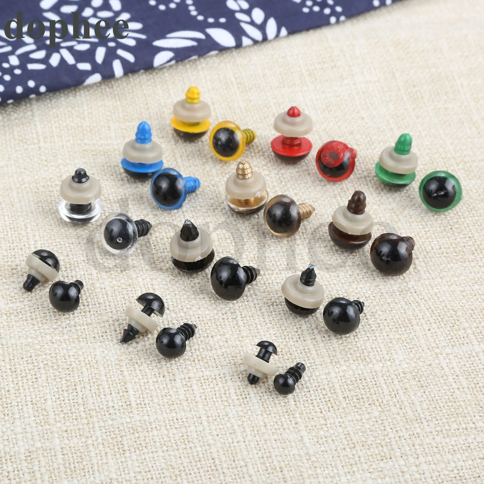 Пластиковые безопасные глаза dophee для плюшевого мишки мягкие игрушки застежка