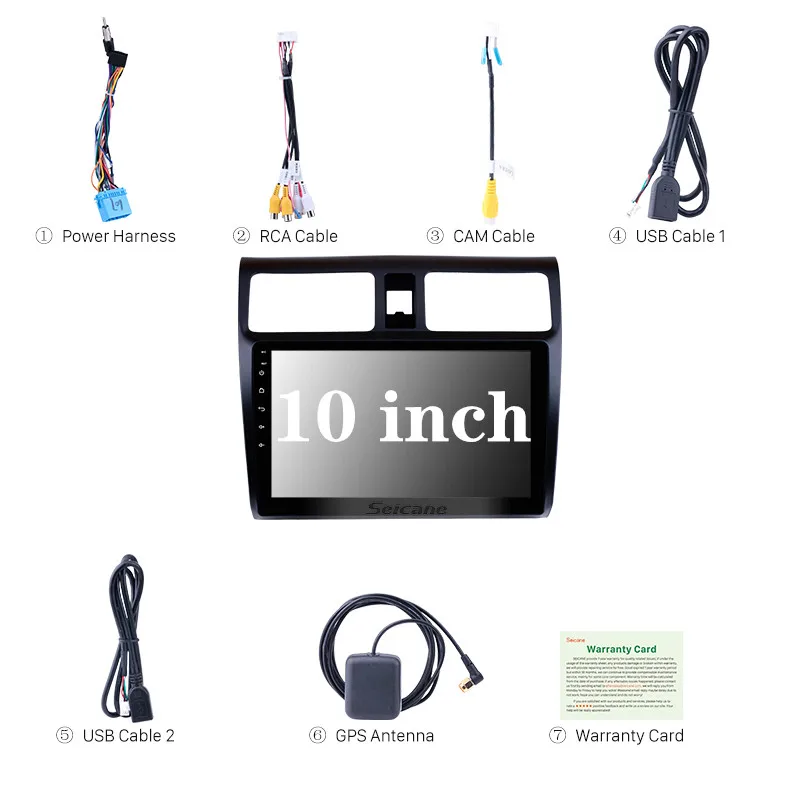 Android 10 0 CarPlay GPS FM AM мультимедийный плеер для Suzuki Swift 2003-2005 2006 2007-2008 Авто 2 din Авторадио