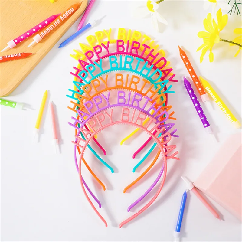 

Повязка на голову с надписью «Happy Birthday», 5 шт.