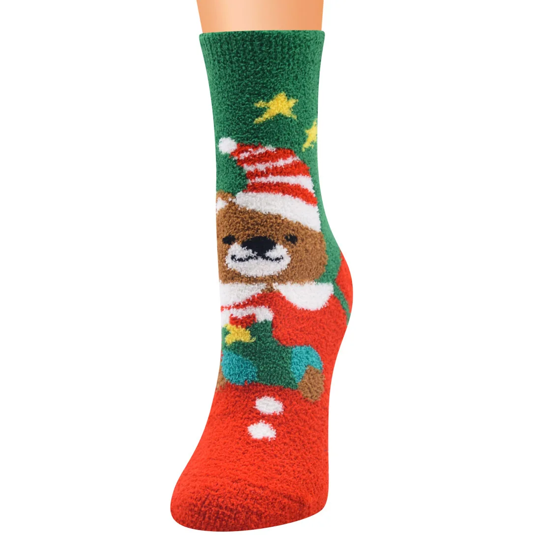 Christmas Socks Ladies Socks 10 Pairs Christmas Socks Coral Fleece Santa Socks Christmas Women Socks Wholesale