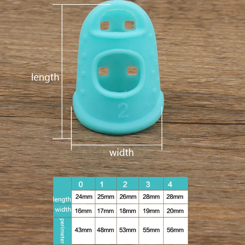 

5pcs/Lot Multifunctional Silicone Thimbles Hollowed Out Breathable Protective Finger Sleeve DIY Crafts Sewing Accessories