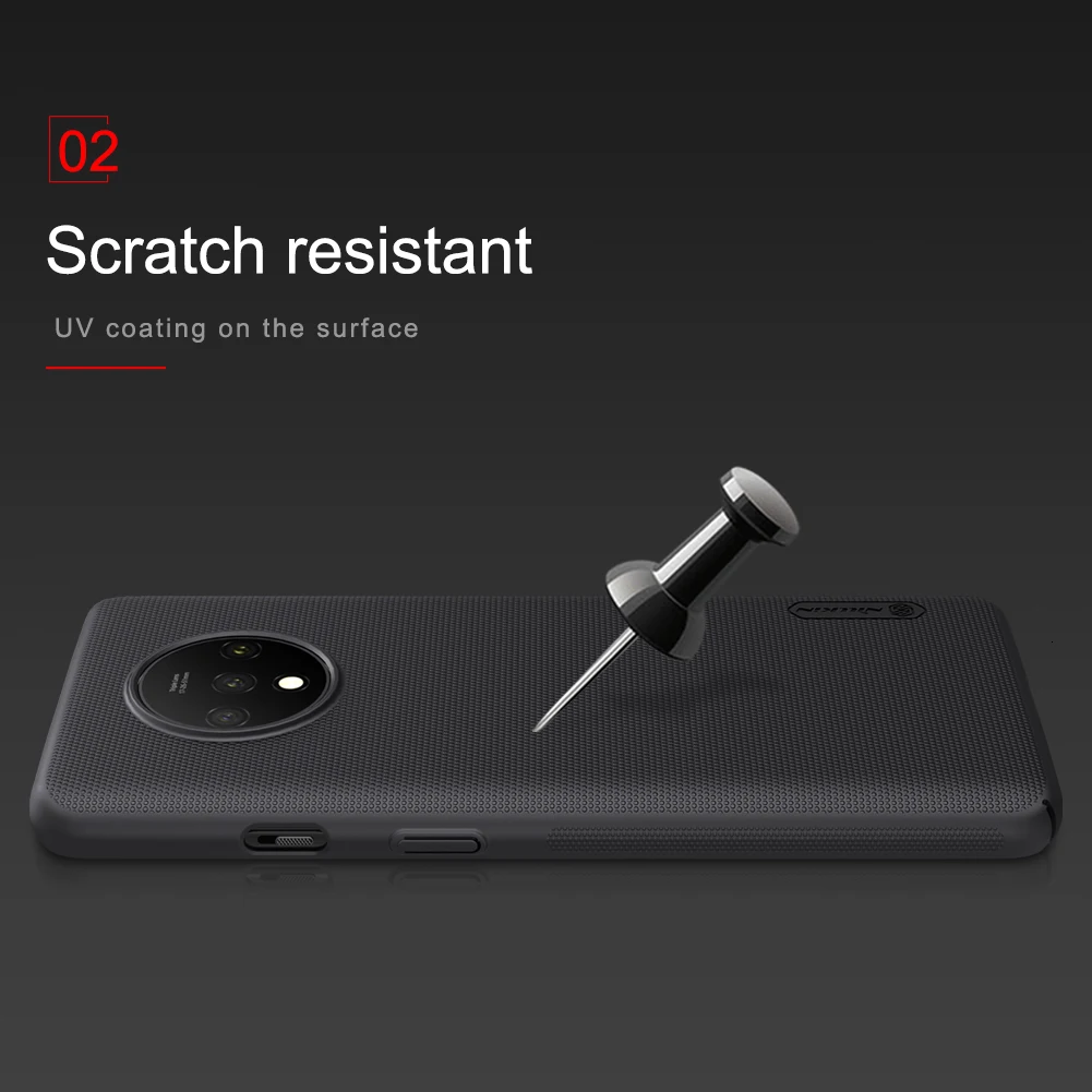 Чехол NILLKIN OnePlus 7T One Plus 7T 1+ 7 T, суперматовый защитный жесткий чехол из поликарбоната, чехол для телефона s
