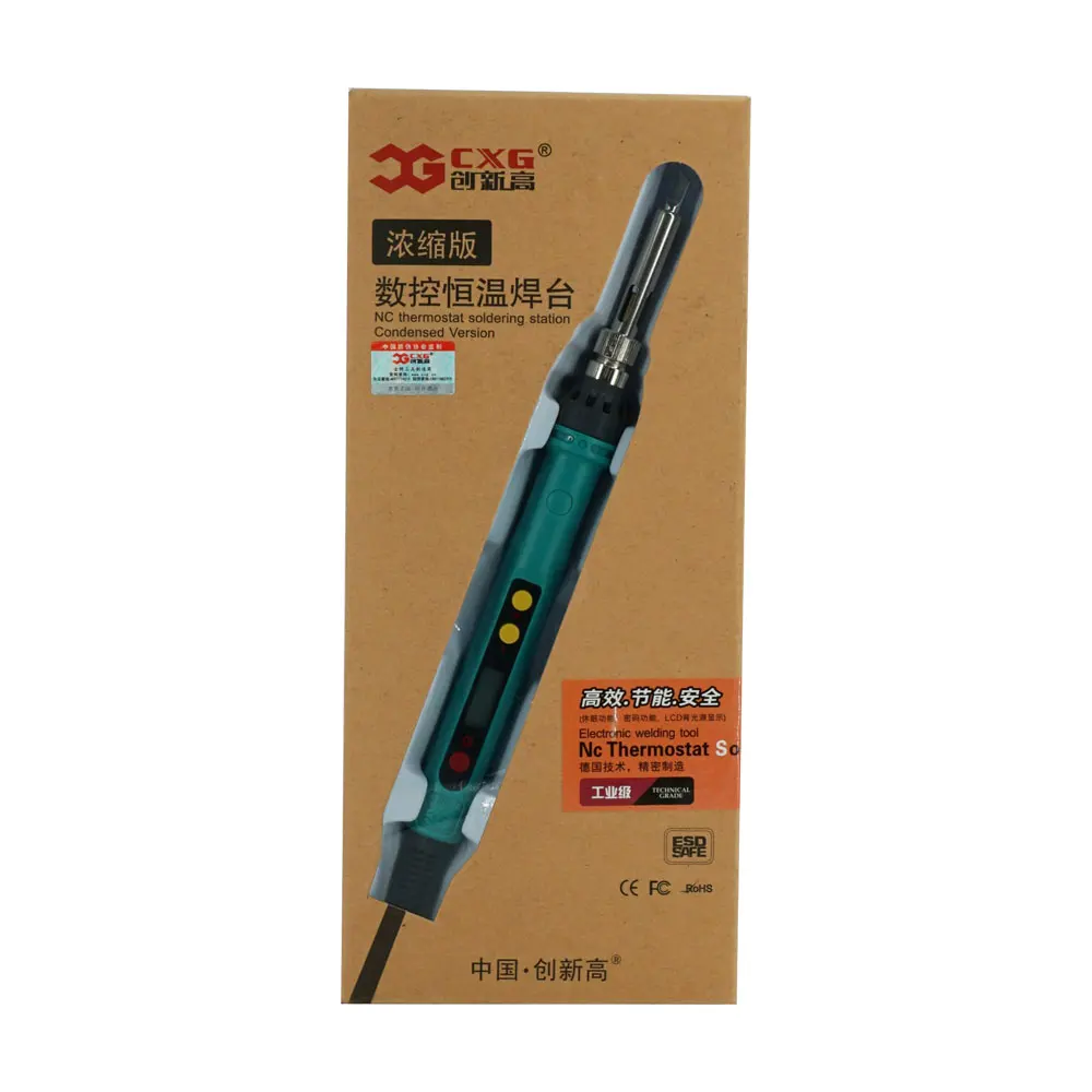 Электрический паяльник CXG с ЖК дисплеем и подсветкой сварочный инструмент