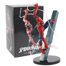 Goukai-figuras de Marvel, Spiderman, muñeca coleccionable en miniatura, juguete