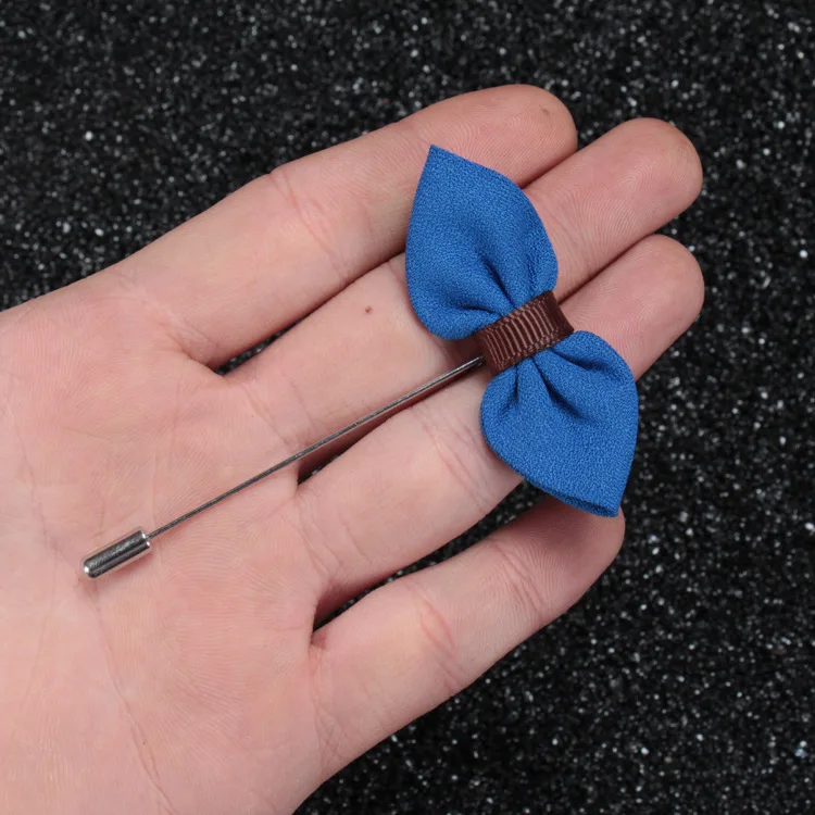 Linbaiway мужские Броши с бантом тканевая булавка для свадьбы ручной работы мужская