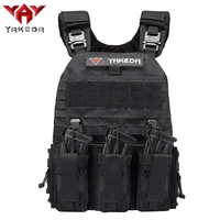 yakeda quick release lightweight military molle modular soft hard armor tactical plate carrier vest with cummerbund pouches