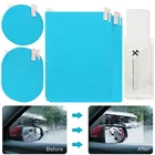 8 шт.лот, Водонепроницаемая Автомобильная прозрачная защитная пленка для зеркала заднего вида, анти-противотуманные непромокаемые защитные автомобильные аксессуары