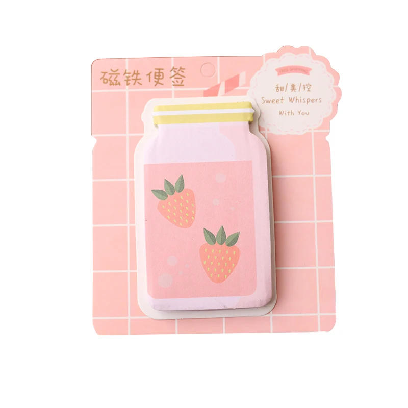 Креативная Магнитная клейкая заметка для студентов Kawaii с фруктовым узором