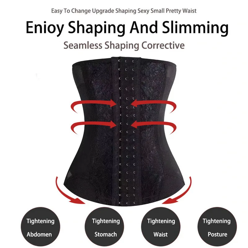 

Women Waist Trainer Shapewear Tummy Control Body Shaper Shorts Hi-Waist Butt Lifter Thigh Slimmer Slimming Buckle Panties