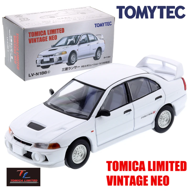 Томика калимированный винтажный Neo 1/64 Mitsubishi Lancer RS Evolution IV Белый 96 готовый товар |