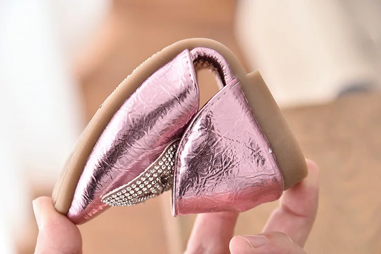 

Spring Rhinestone Bow Girls Princess Shoes Soft Sandals Summer Dance Shoes Sandals for Girl Kids