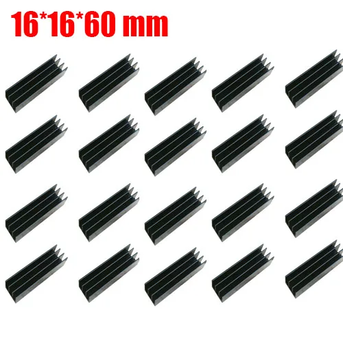 

20pcs 16*16*60mm Aluminum Radiator Power Amplifier Board Module Heat Sink Hand Tool Accessories Parts