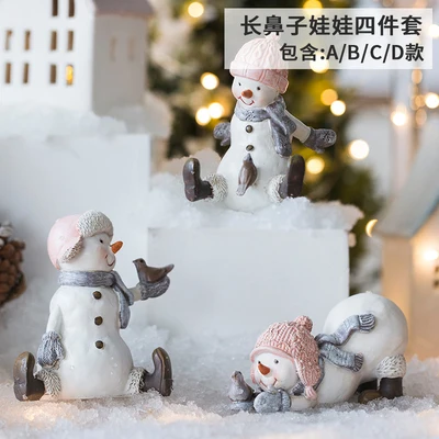 Статуя из мультфильма узорный полимерный крафтовый подарок Рождественский