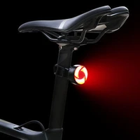 2020 new smart bike rear light led cob brake sensing taillight cycling flashlight for bicycle accessories usb rechargeable