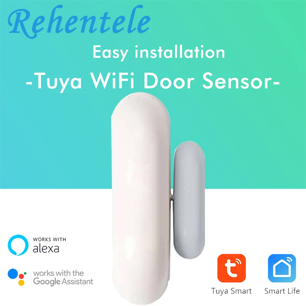 Датчик контактов Tuya для умного дома двери окна Wi Fi уведомления от приложения