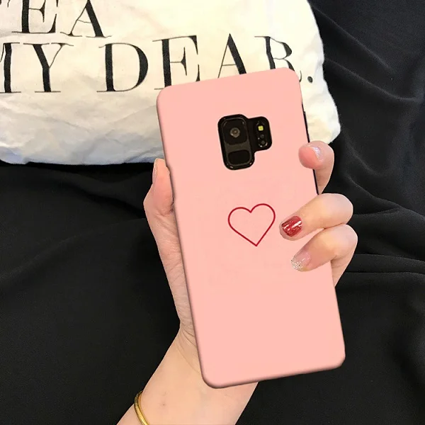 07 Для samsung A50 S10 S8 S9 S8Plus S9Plus чехол КРЫШКА ДЛЯ samsung Galaxy S8 S9 S10 плюс A50 чехол милые пары «любящее сердце» жесткий чехол - Цвет: 07