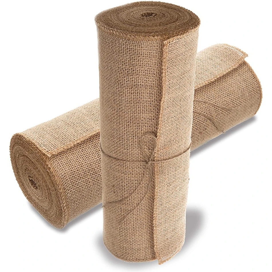 

2Meter Natural Jute Ribbon Gift Bows Crafts DIY Jute Burlap Fabric Wedding Party Decoration Vintage Jute Hemp Sewing Accessories