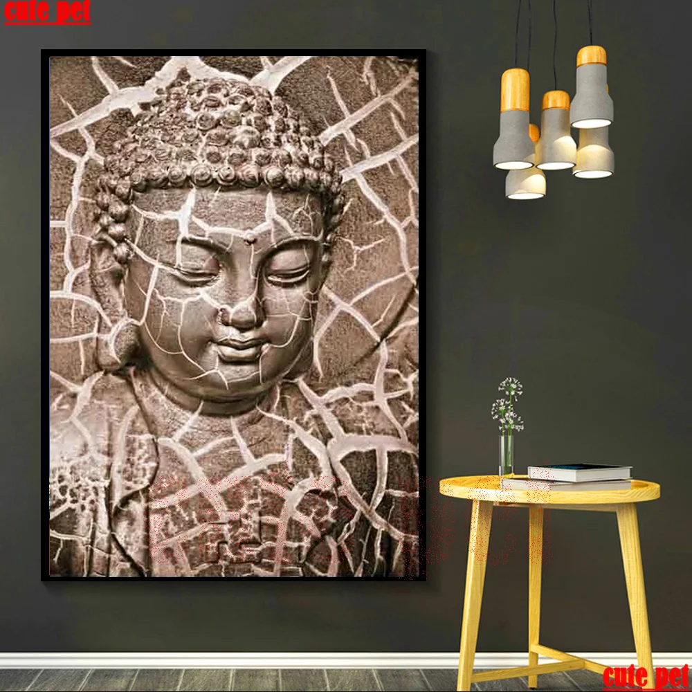 

DIY diamond painting Religious icon Buddha statue Gift Square Diamond Round Diamond 5d full diamond Mosaic Embroidery puzzle
