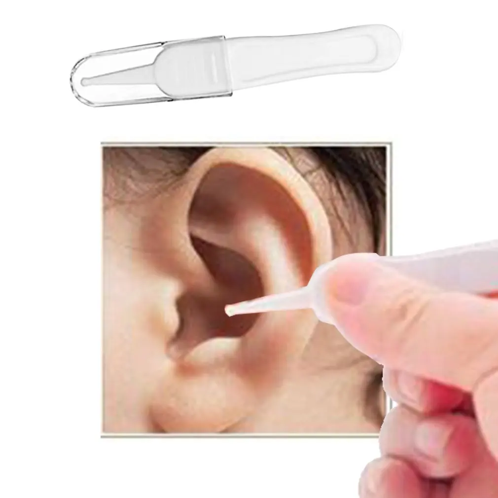 Pinzas de limpieza segura para beb&eacute;, nuevo cuidado del beb&eacute; Infante pinza para la oreja, pl&aacute;stico de dise&ntilde;o especial, pinzas para la nariz de excavaci&oacute;n para beb&eacute; reci&eacute;n nacido-3