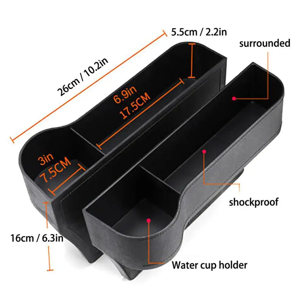 

Seat Gap Storage Box Cup Drink Holder Organizer Multi-function Water Cup Holder Stowing Tidying Tool