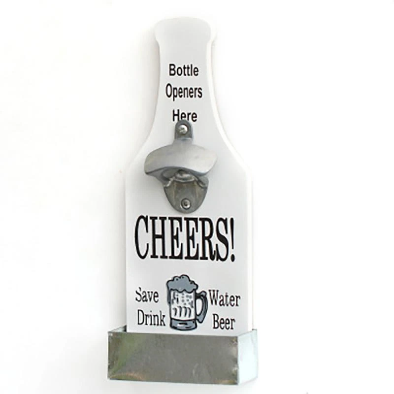 

Creative Beer Bottle Opener with Storage Bar Vintage Graffiti Decoration Wall Mounted Restaurant Kitchen Jar Opener Kitchen Tool