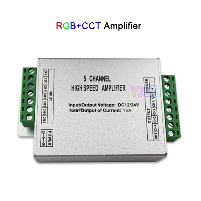 Dc12в/24В RGB/RGBW/RGBWW RGB + CCT светодиодный Усилитель 12A/15A/24A/30A RGBWC Светодиодная лента